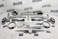 1953 Packard Stainless Steel Trim Pieces AFTER Chrome-Like Metal Polishing and Buffing Services - Stainless Steel Polishing - Trim Polishing Service