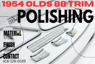 1954 Olds 88 Stainless Steel Trim Pieces AFTER Chrome-Like Metal Polishing | Trim Polishing | Stainless Steel Polishing Services