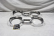 1967 Oldsmobile Cutlass 442 Stainless Steel Headlight Bezel Trim Pieces AFTER Chrome-Like Metal Polishing and Buffing Services / Restoration Services