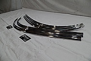 1956 Chevy Bel Air Stainless Steel Trim Pieces AFTER Chrome-Like Metal Polishing and Buffing Services / Restoration Service