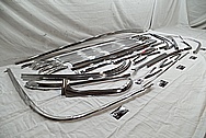 1956 Chevy Bel Air Stainless Steel Trim Pieces AFTER Chrome-Like Metal Polishing and Buffing Services / Restoration Service