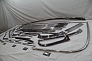 1956 Chevy Bel Air Stainless Steel Trim Pieces AFTER Chrome-Like Metal Polishing and Buffing Services / Restoration Service