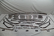 1956 Chevy Bel Air Stainless Steel Trim Pieces AFTER Chrome-Like Metal Polishing and Buffing Services / Restoration Service