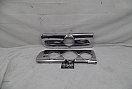 1940's Buick Stainless Steel Dash Pieces AFTER Chrome-Like Metal Polishing - Stainless Steel Polishing