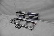 1940's Buick Stainless Steel Dash Pieces AFTER Chrome-Like Metal Polishing - Stainless Steel Polishing