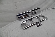 1940's Buick Stainless Steel Dash Pieces AFTER Chrome-Like Metal Polishing - Stainless Steel Polishing