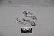 1941 Willys Coupe Aluminum Interior Trim Pieces AFTER Chrome-Like Metal Polishing - Aluminum Polishing Services 