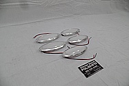 1941 Willys Coupe Aluminum Interior Trim Pieces AFTER Chrome-Like Metal Polishing - Aluminum Polishing Services 