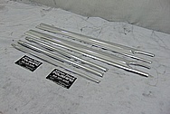 Vintage Aluminum Trim Pieces AFTER Chrome-Like Metal Polishing and Buffing Services - Aluminum Polishing