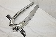 1965 Ford Mustang Convertible Stainless Steel Windshield Trim AFTER Chrome-Like Metal Polishing and Buffing Services / Restoration Services - Trim Polishing - Stainless Steel Polishing