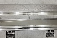 1987 Jaguar XJS V12 Stainless Steel Door Trim Pieces AFTER Chrome-Like Metal Polishing - Stainless Steel Polishing - Trim Polishing