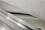 1987 Jaguar XJS V12 Stainless Steel Door Trim Pieces AFTER Chrome-Like Metal Polishing - Stainless Steel Polishing - Trim Polishing