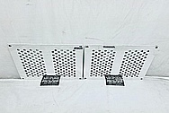 Aluminum Heel Guard Grid Trim Pieces AFTER Chrome-Like Metal Polishing and Buffing Services / Restoration Services - Aluminum Polishing 