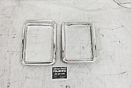 Aluminum Headlight Bezel Trim Pieces AFTER Chrome-Like Metal Polishing and Buffing Services - Aluminum Polishing - Trim Polishing 