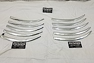 Vintage Stainless Steel Automotive Trim Pieces AFTER Chrome-Like Metal Polishing and Buffing Services - Steel Polishing Services