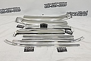 Vintage Stainless Steel Automotive Trim Pieces AFTER Chrome-Like Metal Polishing and Buffing Services - Steel Polishing Services