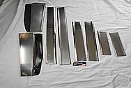 Steel Car Trim Pieces / Moulding BEFORE Chrome-Like Metal Polishing and Buffing Services / Restoration Services