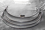 Steel Car Trim Pieces / Moulding BEFORE Chrome-Like Metal Polishing and Buffing Services / Restoration Services