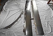Eldorado Steel Car Trim Pieces / Moulding BEFORE Chrome-Like Metal Polishing and Buffing Services / Restoration Services
