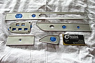 Aluminum Dash Trim Pieces BEFORE Chrome-Like Metal Polishing and Buffing Services / Restoration Services