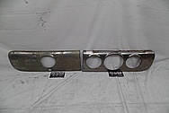 1940's Buick Stainless Steel Dash Pieces BEFORE Chrome-Like Metal Polishing - Stainless Steel Polishing