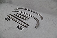 1958 Chevrolet Corvette Stainless Steel Trim Pieces BEFORE Chrome-Like Metal Polishing and Buffing Services - Stainless Steel Polishing