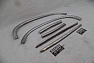 1958 Chevrolet Corvette Stainless Steel Trim Pieces BEFORE Chrome-Like Metal Polishing and Buffing Services - Stainless Steel Polishing