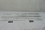 Vintage Aluminum Trim Pieces BEFORE Chrome-Like Metal Polishing and Buffing Services - Aluminum Polishing