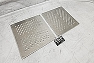 Aluminum Heel Guard Grid Trim Pieces BEFORE Chrome-Like Metal Polishing and Buffing Services / Restoration Services - Aluminum Polishing 