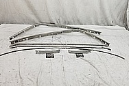 Vintage Automotive Trim Pieces BEFORE Chrome-Like Metal Polishing and Buffing Services - Steel Polishing Services