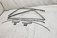 Vintage Automotive Trim Pieces BEFORE Chrome-Like Metal Polishing and Buffing Services - Steel Polishing Services