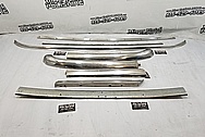 1966 Ford Mustang Stainless Steel Trim Pieces BEFORE Chrome-Like Metal Polishing and Buffing Services - Stainless Steel Polishing