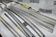 1964 Ford Galaxy 500 XL Stainless Steel Trim Pieces BEFORE Chrome-Like Metal Polishing | Trim Polishing | Stainless Steel Polishing Services