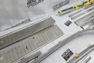 1964 Ford Galaxy 500 XL Stainless Steel Trim Pieces BEFORE Chrome-Like Metal Polishing | Trim Polishing | Stainless Steel Polishing Services