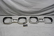 1967 Oldsmobile Cutlass 442 Stainless Steel Headlight Bezel Trim Pieces BEFORE Chrome-Like Metal Polishing and Buffing Services / Restoration Services