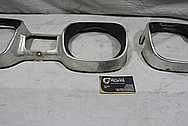 1967 Oldsmobile Cutlass 442 Stainless Steel Headlight Bezel Trim Pieces BEFORE Chrome-Like Metal Polishing and Buffing Services / Restoration Services