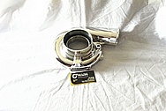 Aluminum Precision Turbo Housing AFTER Chrome-Like Metal Polishing and Buffing Services