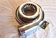 Precision Turbo Aluminum Turbo Housing AFTER Chrome-Like Metal Polishing and Buffing Services