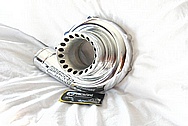 Precision Turbo Aluminum Turbocharger Housing AFTER Chrome-Like Metal Polishing and Buffing Services / Restoration Services