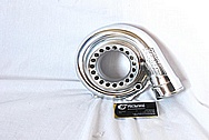 Precision Turbo Aluminum Turbocharger AFTER Chrome-Like Metal Polishing and Buffing Services / Restoration Services