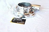 Garrett Aluminum Turbocharger Compressor Housing AFTER Chrome-Like Metal Polishing and Buffing Services / Restoration Services