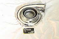 Garrett M24 Aluminum Turbocharger Compressor Housing AFTER Chrome-Like Metal Polishing and Buffing Services / Restoration Services