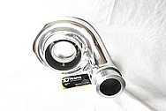 Garrett Aluminum Turbocharger Compressor Housing AFTER Chrome-Like Metal Polishing and Buffing Services / Restoration Services