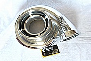 Precision Turbo Aluminum Turbo Housing AFTER Chrome-Like Metal Polishing and Buffing Services