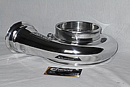 Precision Turbo Aluminum Turbo Housing AFTER Chrome-Like Metal Polishing and Buffing Services / Restoration Services 