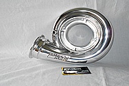 Precision Turbo Aluminum Turbo Housing AFTER Chrome-Like Metal Polishing and Buffing Services / Restoration Services 