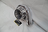 Precision Turbo Aluminum Turbo Housing AFTER Chrome-Like Metal Polishing and Buffing Services