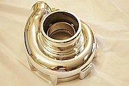 Aluminum Turbo Housing AFTER Chrome-Like Metal Polishing and Buffing Services