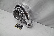 Garrett Aluminum Turbo Housing AFTER Chrome-Like Metal Polishing and Buffing Services