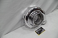 Garrett Aluminum Turbo Housing AFTER Chrome-Like Metal Polishing and Buffing Services